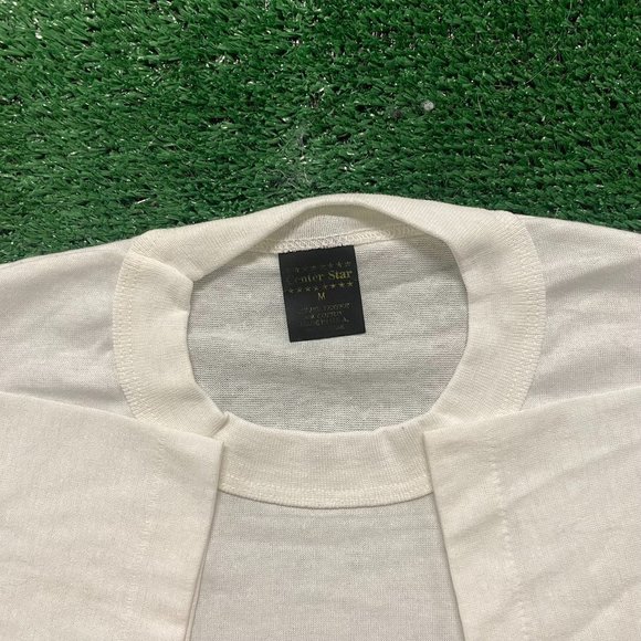 Vintage 80s Bulldog Glitter Shirt Single Stitch Iron On Tee - Picture 4 of 6